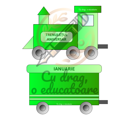 Trenulețul aniversar - Verde - Image 2