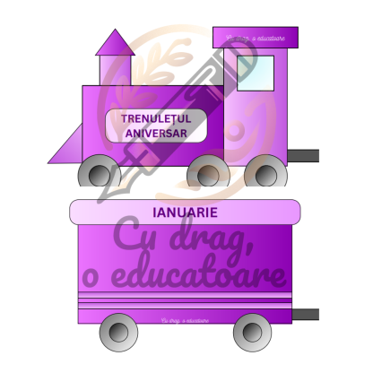 Trenulețul aniversar - Violet - Image 2